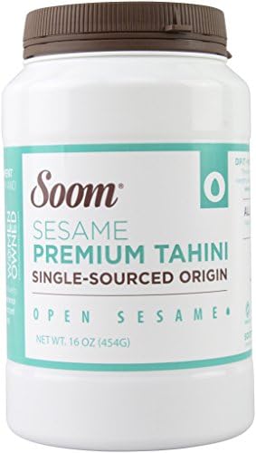 Soom Foods Premium Sesame Tahini Paste, 16oz