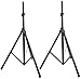 Pair of PA Speaker Stands by Hola! Music, Speaker Tripod Stand, Adjustable Tripod Height 4ft to 6ft