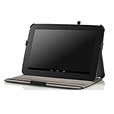 MoKo Google Nexus 10 Case - Slim-Fit Multi-angle Folio Cover Case with Auto Wake / Sleep for Google Nexus 10 Inch Android Tablet by Samsung, BLACK