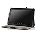 MoKo Slim-Fit Multi-angle Folio Cover Case for Google Nexus 10 Android Tablet by Samsung, BLACK (with Smart Cover Auto Wake/Sleep Feature)