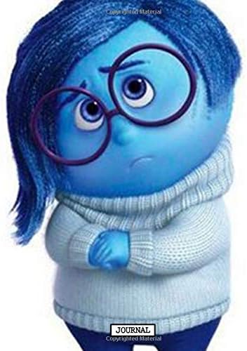Journal: Inside Out Riley Andersen Her emotions, Joy, Sadness, Anger, Disgust, and Fear Glossy Cover Writing Workbook for Teens & Children, Man, Boys ... Journal Paper 7.5 x 9.25 Inches 110 Pages