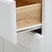 Amazon Basics Euro Bottom Mount Drawer Slides, 22 Inch, White Powder Coat, 1-Pair