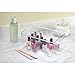 iDesign Rain Plastic Bathroom Cosmetic Organizer with Handles, Storage Bin for Makeup, Contact Lenses, Solution, Cotton Balls, 6