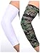 Mudder Unisex UV Protection Arm Sleeves Cooling Arm Sleeves Ice Silk Arm Cover Sleeves for Cycling Jogging Outdoors Wearing (Color Set 1, 9 Pairs)