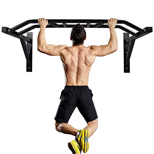 NEWAN Pull Up Bar Wall Mounted Chin Up Bar MultiGrip Full Body