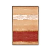 Framed Canvas Wall Art Abstract Color Block Canvas Prints Home Artwork Decoration for Living Room,Bedroom - 16x24 inches