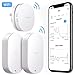 Govee Temperature Humidity Monitors, WiFi Digital Outdoor Hygrometer Thermometer, Wireless Waterproof Temperature Humidity Sensor with Alerts for Home Greenhouse Baby Room [Not Support 5G WiFi]