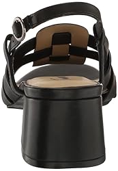 Trotters Women's Luna Heeled Sandal, Black, 11 Wide