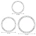 Sumind Christmas Flat Wire Rings Wire Wreath Frame Wire Wreath Making Rings for New Year Valentines Decoration (3 Pieces, 10 Inches, 12 Inches, 14 Inches)