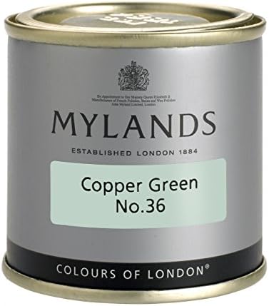 Mylands Colours of London Marble Matt Emulsion Sample Pot No. 36 Copper Green 100ml (3.38 oz)