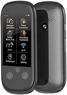 Smart Voice Language Translator Device,Boeleo W1 Pro AI Voice Photo Translator 3.0" LCD/IPS 4G WiFi 8GB Memory 1780mAh 76 Languages Offline Travel Business Translation,Black