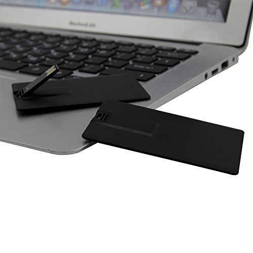 Usbkingdom 32GB USB 2.0 Flash Drive Pen Drive Black Credit Bank Card Shape USB Drive Memory Stick Pendrive - Thumbnail 5