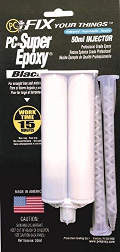 PC Products PC-Super Epoxy Adhesive Paste, Two-Part 50ml Cartridge, Black 519