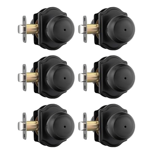 Goldenwarm Matte Black Door Knobs Interior