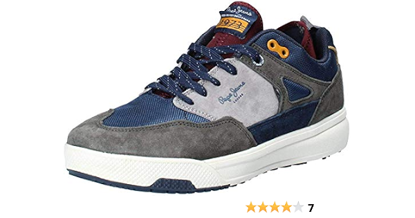 Pepe Jeans London Men's Slate Pro 01 Low-Top Sneakers, Grey (Dark Grey  975), 6.5 UK: Buy Online at Best Price in UAE - Amazon.ae