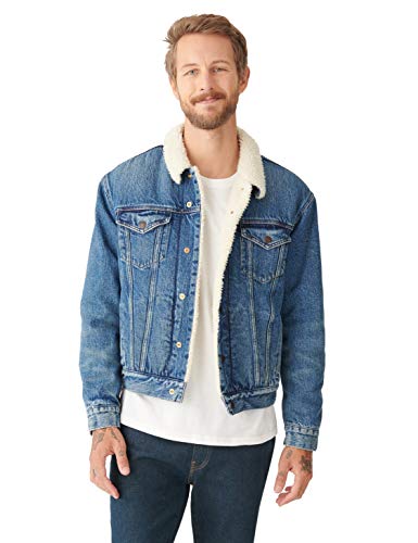 Long Sleeve Denim Sherpa Trucker 