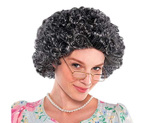 Granny Curly Wig | Costume Accessory