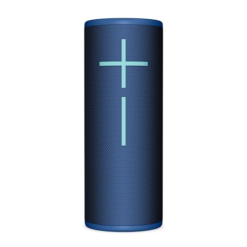 Ultimate Ears MEGABOOM 4 – mobiler, wasserdichter, schwimmfähiger Bluetooth-Lautsprecher mit kräftigem 360-Grad-Sound und donnernden Tiefen, 20-Stunden-Akku und 45m Reichweite - Blau