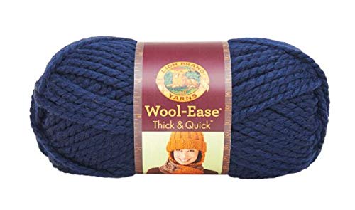 Bulk Buy: Lion Brand Wool Ease Thick & Quick Yarn (3-Pack) Navy 640-110