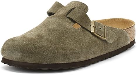 birkenstock boston green suede