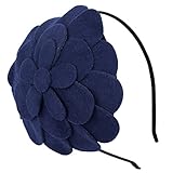 Fascinator Headband Flower Pillbox Hat Hair Hoop Wedding Headpiece for Girls