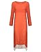 ZANZEA Ladies Cotton Slub Round Neck Two-layer A-line Baggy Vintage Long Maxi Dress