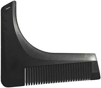 Beard Perfect Beard Comb and Shaping Tool for Perfect Lines &amp; Symmetry (Black)