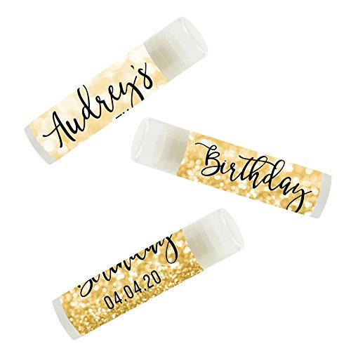 Andaz-Press-Personalized-Milestone-Birthday-Party-Lip-Balm-Party-Favors-Faux-Gold-Glitter-Shimmer-Audreys-65th-Birthday-12-Pack-Custom