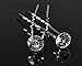 GBSTORE 12 Pcs Transparent Crystal Rhinestones Hair Pins, Beautiful Hair Accessories for Every Occasion
