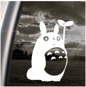 Totoro Studio Ghibli White Color Window Wall Car Laptop Adhesive Vinyl Bike Macbook Decor Notebook Car Wall Art Art Home Decor Decal
