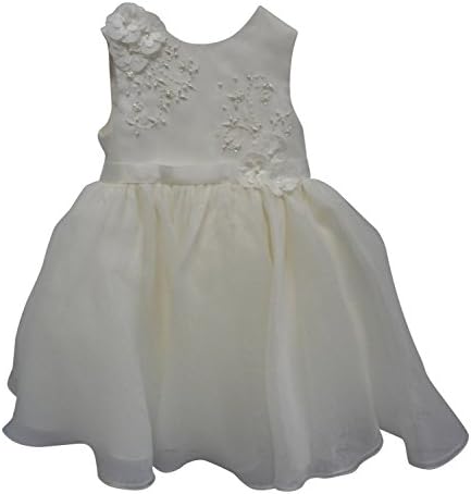 Girls Formal Occasion and Party Dress (18 Months, Cream)