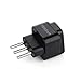 TESSAN Grounded Universal European Travel Plug Adapter USA to Italy Travel Prong Adapter Plug Kit for Italy (Type L) - 3 Pack