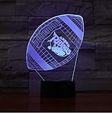 FSEWFS Leeds Rhinos Night Light Led 3D Illusion Touch Sensor Children Kids Boys Gift Table Bedroom Lamp Rugby League Football Club