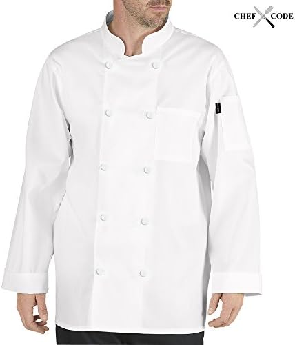 Chef Code Executive Chef Coat Italian Design 100% Cotton CC119