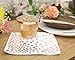 Rose Gold Party Supplies Plastic Cups and Napkins ~ 50 Luxury Clear Rimmed Plastic Cups and 50 Cocktail Napkins ~ 100 Piece Party Set