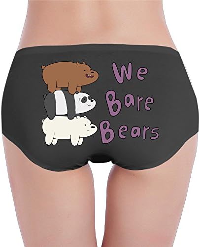 Women's Cool We Bare Bears Low-Cut Cotton Brief Panties