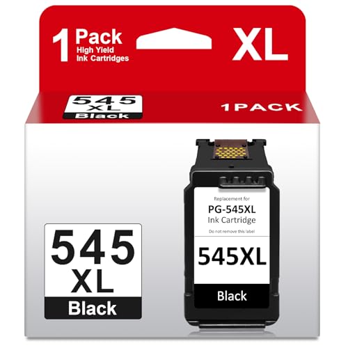 PG 545 XL, PG-545XL Ink Cartridge Replacement for Canon 545, 545 XL, Black for Canon Pixma TS3350 MG2550s TS3150 MG2450 MG2950 MG2555s iP2850 MX495 MG3050 MG2550 TR450 50 TR4 551 cm