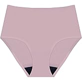 AIRCUTE Absorbent Urinary Incontinence Underwear for Women Seamless Sanding High Waist Panty for Bladder Leaks Protection 60ML(Blush, X-Large)