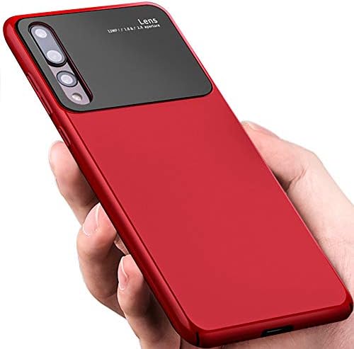 Foresightus Compatible with P20 Pro Case Luxury P20pro Pc Hard Shell Cover P 20pro Glass Phone Cases Hawuei Shockproof Protective Covers (Red)