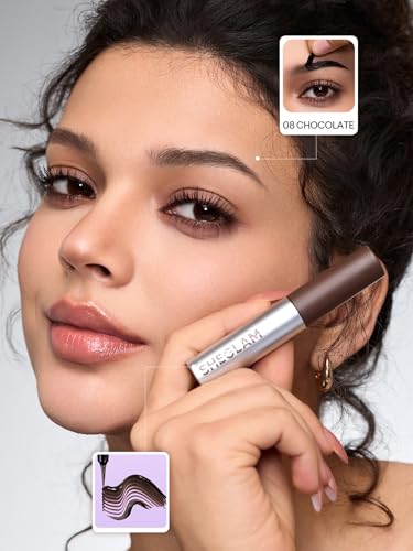 SHEGLAM Tint Lock Tattoo Peel Off Brow Gel – Long-Lasting Brow Tint, Waterproof & Smudge-Resistant, Shapes Defines & Fills Brows, Natural Semi-Permanent Eyebrow Gel Stain (Chocolate)