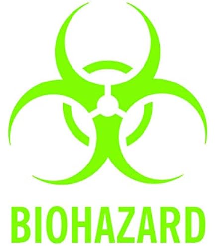 Amazon.com: Biohazard Sticker - Decal - Die Cut - Toxic - Lime