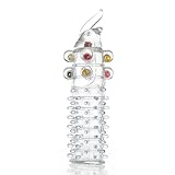 ieasysexy 15*3.2cm Crystal Transparent Skin Pharaoh Penis Extension Sleeve condom Penis extender Sleeve Tube Reusable Delay Condoms