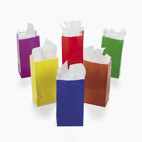 Mini Bright Paper Treat Bags
