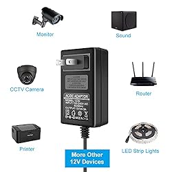 LEDLightsWorld 12V 3A LED Power Supply, 12 Volt 36W