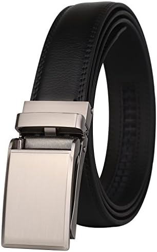 Dante Men's Real Leather Ratchet Dress Belt with Linxx Buckle-30mm(1 1/8") Wide-with Elegant Gift Box