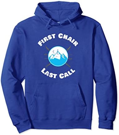 Unisex Distressed Funny Skiing Ski Hoodie Sweatshirt for Skiers Small Royal Blue