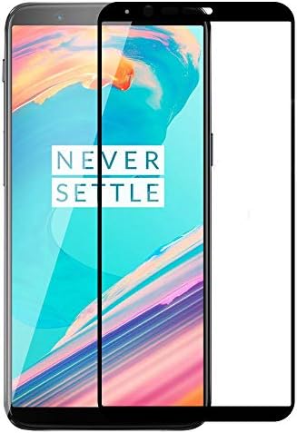 (2-Pack) Gzerma for Oneplus 5T Tempered Glass Screen Protector, 9H Shockproof [HD Clear] Anti-Scratch [Case Friendly] Face Protective Cover for One Plus 5T A5010 Smartphone (Black, Not for Oneplus 5)