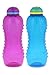 Sistema Lunch Twist 'n' Sip Water Bottle, Pink/Blue, 15.5 oz
