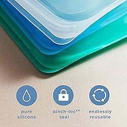 Stasher Reusable Silicone Storage Bag, Food Storage