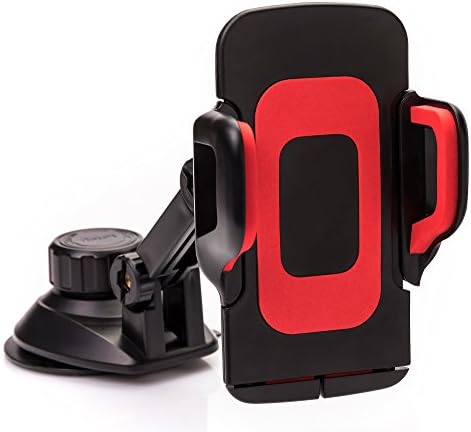 ONE26 Universal Cradle Car Phone Mount, Phone Holder for Car Ultra-Secure Windshield / DashBoard Suction Attachment.360° Expand From 2.2" To 4". iOS / Android Smartphone &More